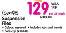 Bantex Suspension Files-Per 25 Pack