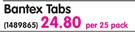 Bantex Tabs-Per 25 Pack