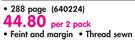Crossley A4 288 Page Hard Cover Counter Books-Per 2 Pack