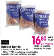Crossley Rubber Bands-Per 100g Bag
