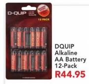Dquip Alkaline AA Battery 12 Pack