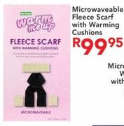 Microwaveable Fleece Scarf With Warming Cushions