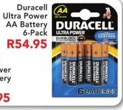 Duracell Ultra Power AA Battery 6 Pack