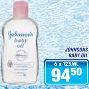 Johnsons Baby Oil-6x125ml