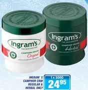 Ingram's Camphor Crm Regular & Herbal Only-500g