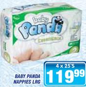 Baby Panda Nappies Lrg-4x25's