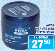 Nivea B/Cr For Men Revitalising-400ml