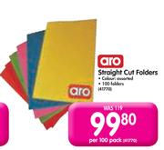 Aro Straight Cut Folders-Per 100 Pack