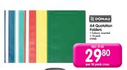 Donau A4 Quotation Folders-Per 10 Pack