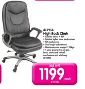 Alpha High Back Chair-Each