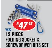 Beyer Folding Socket & Screwdriver Bits Set VK82-12 Piece