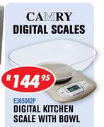 Camry Digital Kitchen Scale With Bowl E365042P