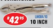  Beyer 10 Inch Curved Jaw Lock Wrenches LW004/10