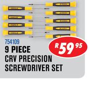 Dixon 9 Piece CRV Precision Screwdriver Set 754109