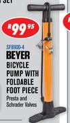 Beyer Bicycle Pump With Foldable Foot Piece