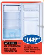 Dixon 90L Refrigerator With Freezer Compartment