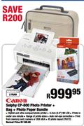 Canon Selphy CP-800 Photo Printer + Bag + Photo Paper Bundle