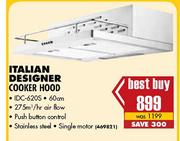 Italian Designer Cooker Hood-60cm (IDC-620S)