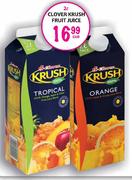 Clover Krush Fruit Juice-2l Each