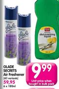 Glade Secrets Air Freshner All variants-180ml