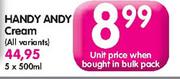 Handy Andy Cream All variant-5x500ml
