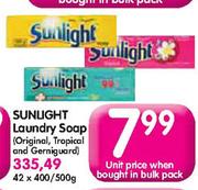 Sunlight Original/Tropical/Germiguard Laundry Soap-400/500gm