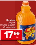 Brookes Original Orange Squash Concenrtate-2l