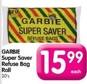 Garbie Super Saver Refuse Bag Roll-20's