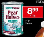 House Brand Pear Halves-410g