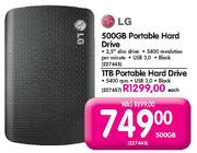 LG 500GB Portable Hard Drive-2.5"
