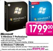 Microsoft Windows 7 Ultimate-Each