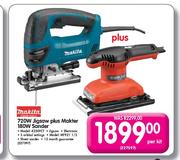 Trakita Jigsaw-720W(4350FCT) Plus Makter-180W Sander(MT921 1/3)