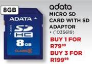 Adata Micro SD Card with SD Adaptor-3x8GB
