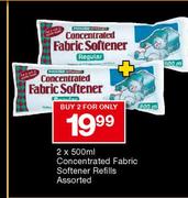 Concentrated Fabric Softener Refills Assorted-2 x 500ml