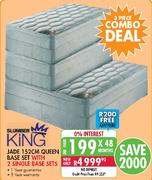 Slumber King Jade 152cm Queen Base Set with 2 Single Base Sets 