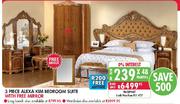 3 Piece Alexa Kim Bedroom Suite with Free Mirror