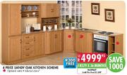 4 Piece Sandy Oak Kitchen Scheme