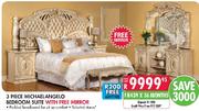 3 Piece Michael Angelo Bedroom Suite with Free Mirror