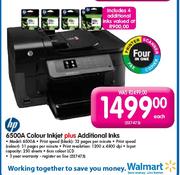 HP 6500A Colour Inkjet Plus 4 Additional Inks