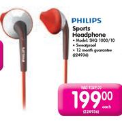 Philips Sports Headphone-SHQ 1000/10 Each