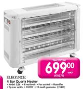 Elegance Quartz Heater-4 Bar