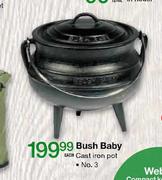 Bush Baby Cast Iron Pot No.3-Each