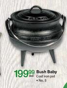 Bush Baby Cast Iron Pot No.3-Each