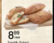 Freshly Baked Ciabatta Bread-