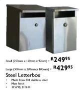 Steel Letterbox (Large)-300mm x 270mm x 180mm