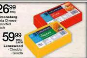 Lancewood(Cheddar,Gouda)-900g Each