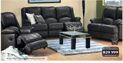 Brando 3 Piece 5 Action Leather Recliner Lounge Suite