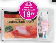 Eskort Rindless Back Bacon-250gm