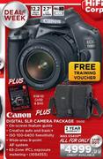 Canon Digital SLR Camera Package(1100D) plus 8GB SD Card & Bag