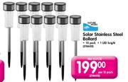 Solar Stainless Steel Bollard-10 Pack